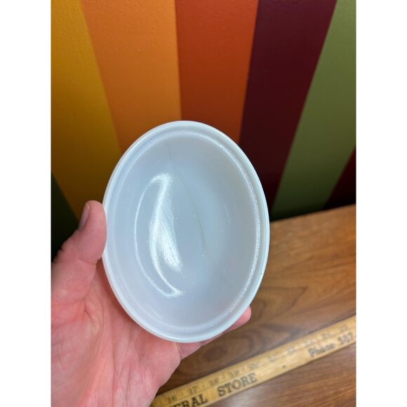 Milkglass glass hen on a nest HON collectable catch all trinket dish Hazel Atlas - Picture 5 of 9